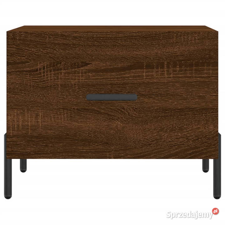 Stoliki kawowe 2 brązowy dąb 50x50x40 WM829427
