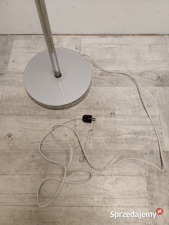 lampa podłogowa art deco modernizm chrom lata Radomsko
