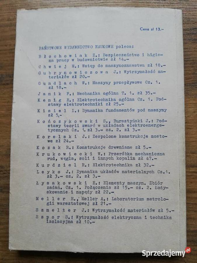 Zbiór zadań z wytrzymałości materiałów cz I M