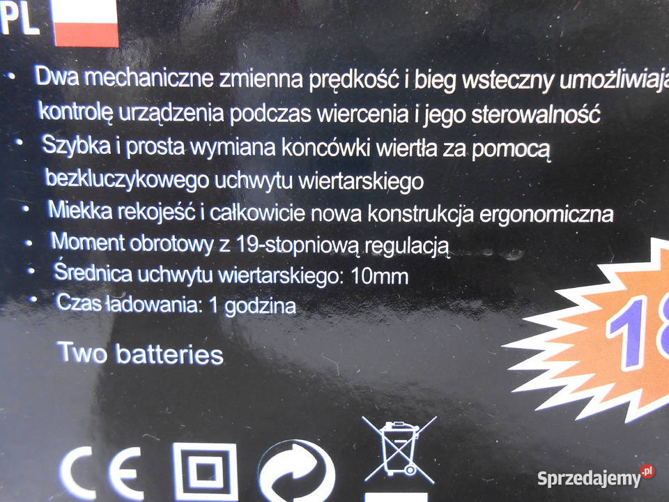 Wiertarkowkrętarka akumulatorowa Onex Katowice