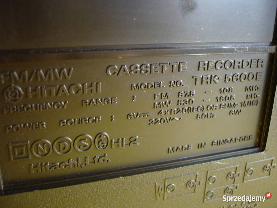 Radiomagnetofon HITACHI TRK5600E Zielona Góra