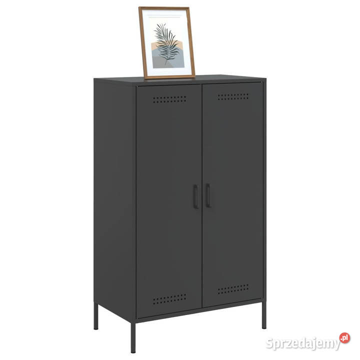 Szafka czarna 68x39x113 stal WM842964