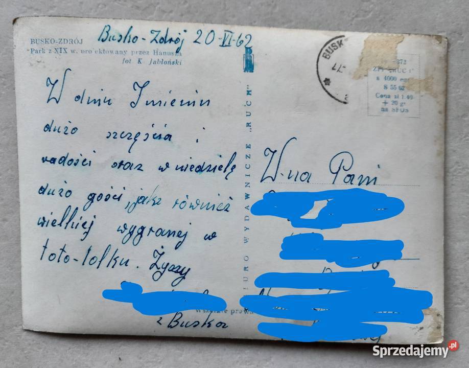 Stare kartki pocztowe pocztówki Busko Zdrój Dąbrowa Górnicza sprzedam