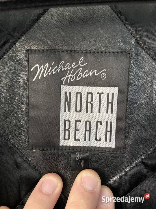Czarna skórzana kurtka North Beach Michael Hoban Bejsbolówka  Tomaszów Mazowiecki