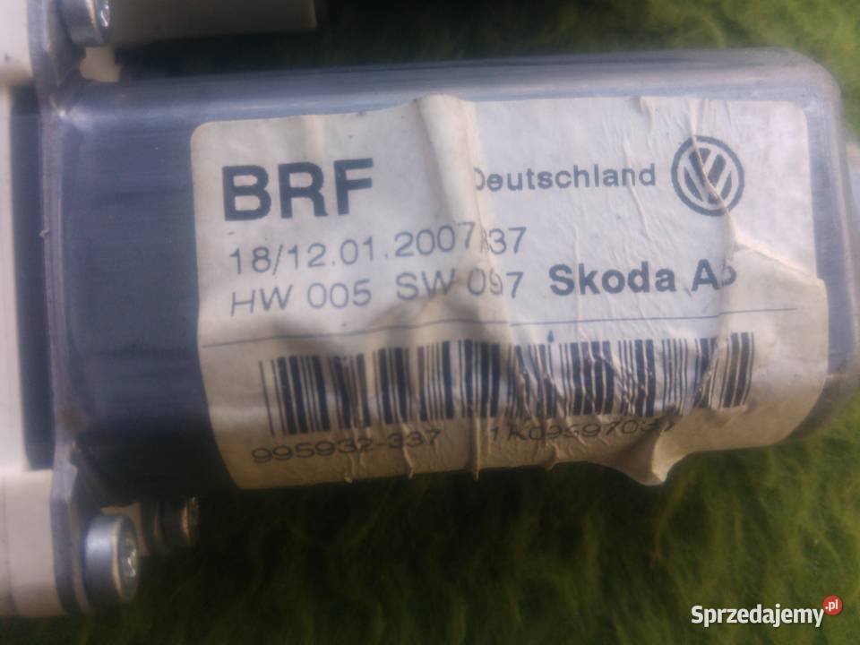 1T0959701D Silniczek szyby Skoda Octavia 2 lewy zachodniopomorskie Dębno sprzedam