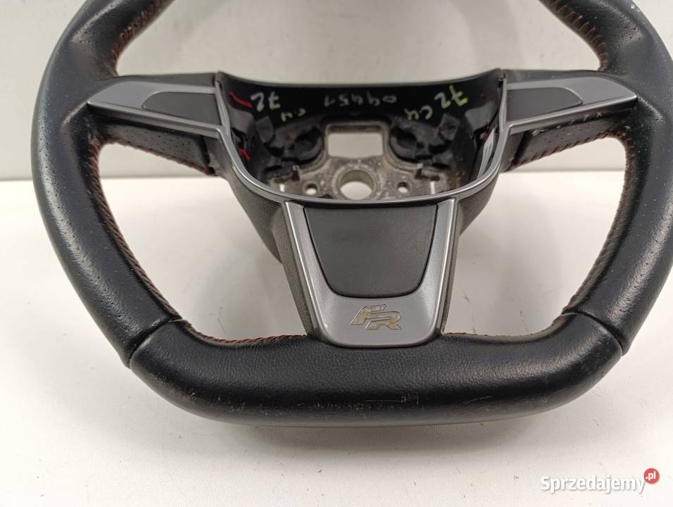 SEAT IBIZA 6J FR LIFT KIEROWNICA SKÓRA CZERWONA Zbierkowo