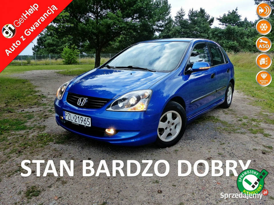 Honda Civic 14 IVTECKlimaAluPełna Elektryka centralny zamek wielkopolskie Piła