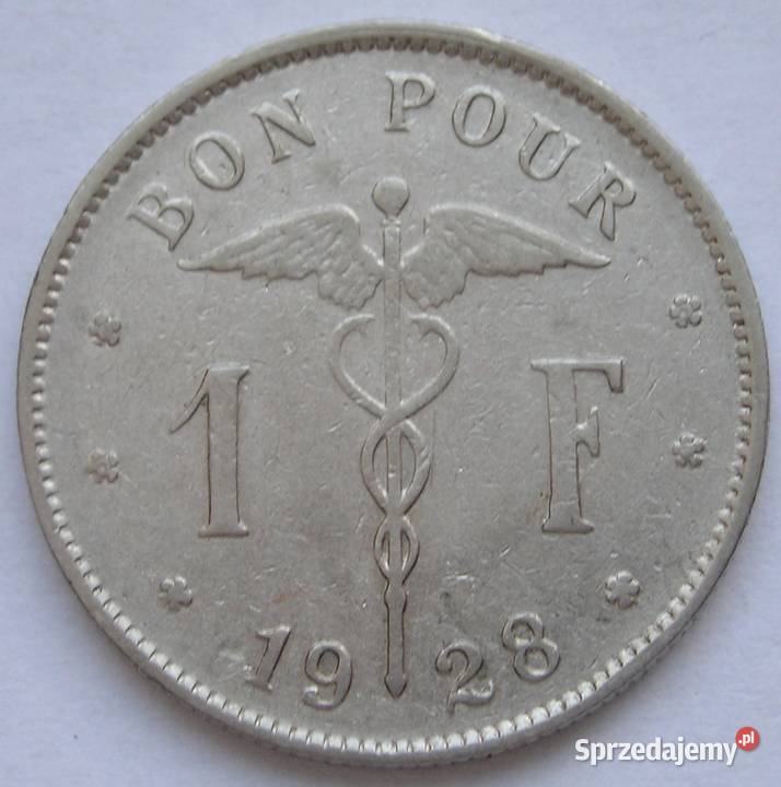Belgia 1 frank	1928 łódzkie Łódź sprzedam