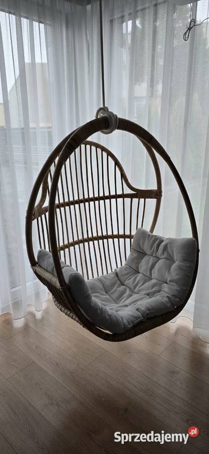 Ratanowy fotel wiszący Lębork sprzedam