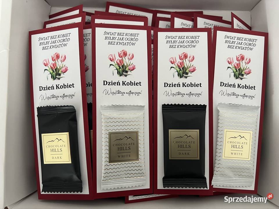 DZIEŃ KOBIET życzenia z czekoladką Wadowice