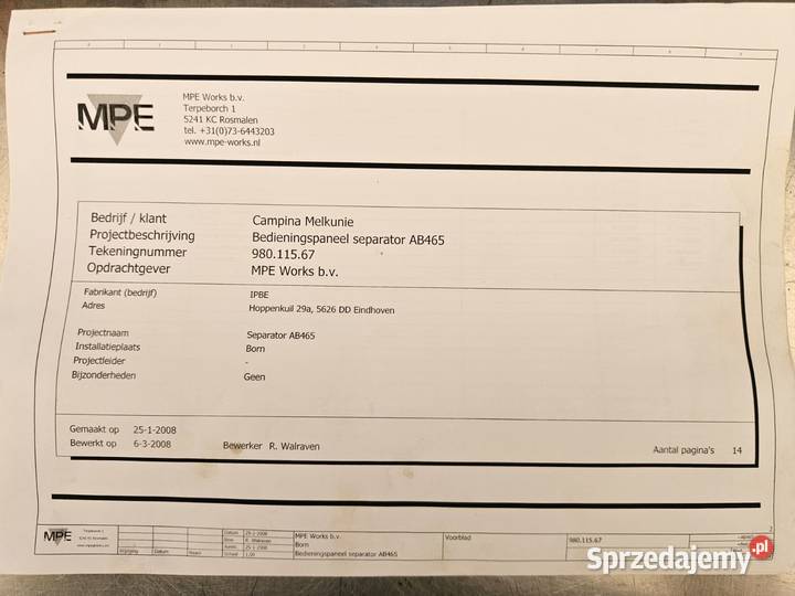 Separator GEA Niro Soavi 3206 L Krotoszyn