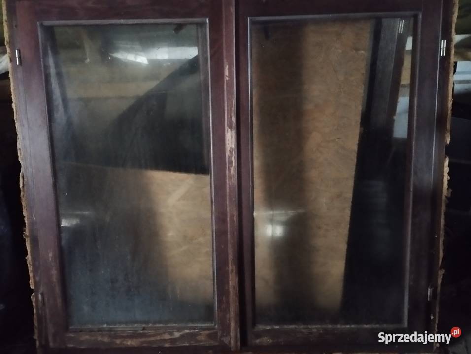 Sprzedam dwa okna drewniane z demontażu o Sejny