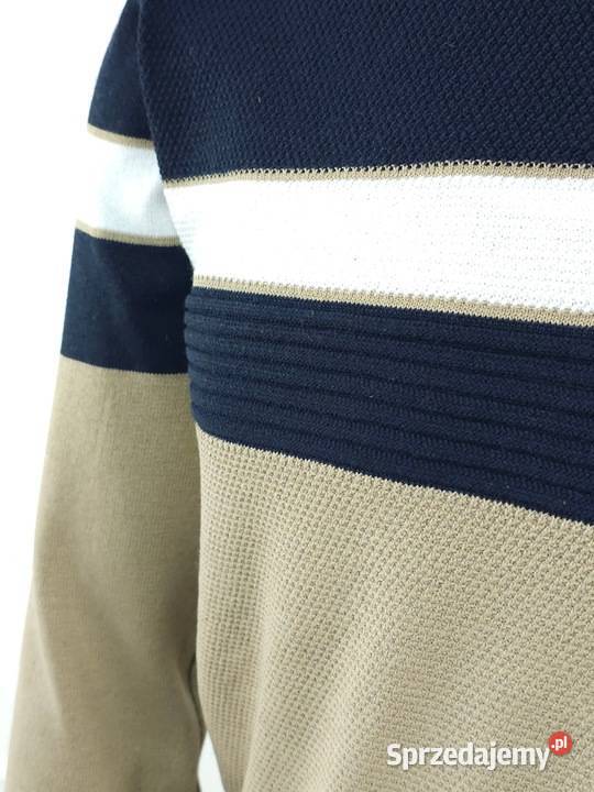 Sweter meski w paski M XL Poznań