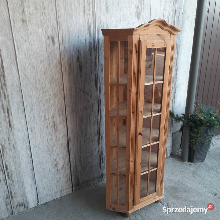 witryna narożnikowa sosnowa 647