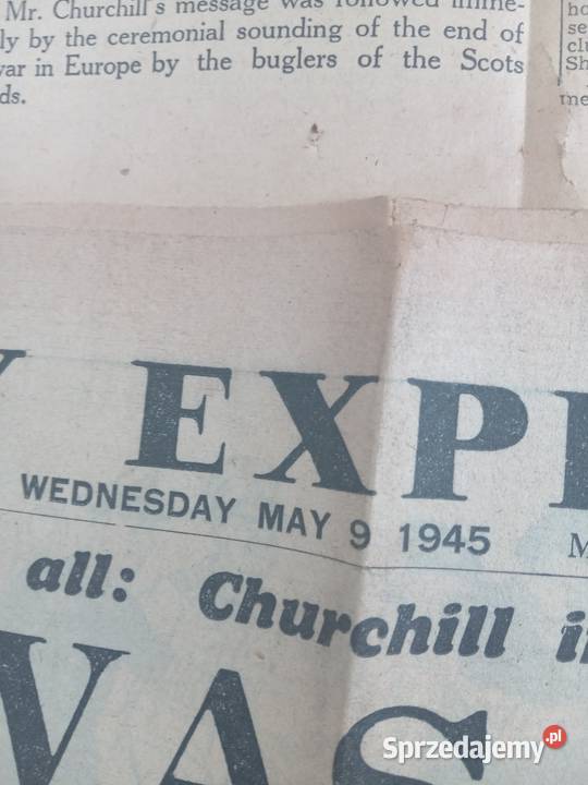 Gazety z Maja 1945 war the end małopolskie Gdów