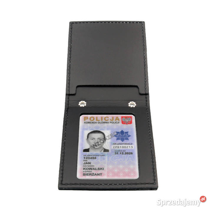 Policja skórzane etui na legitymacje i odznake Radzymin