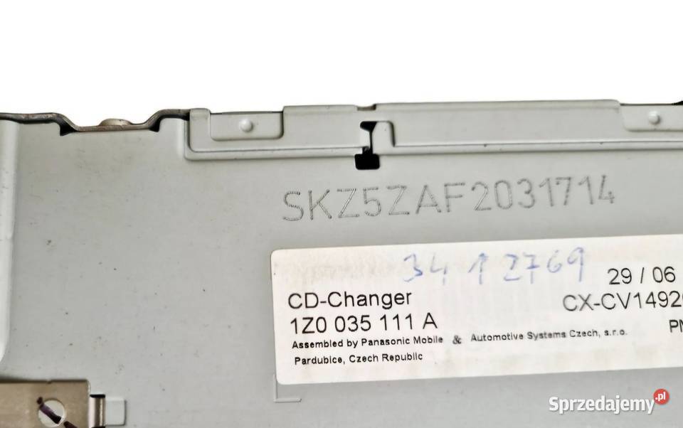 ZMIENIARKA CD PŁYT SKODA OCTAVIA II 2 1Z0035111A