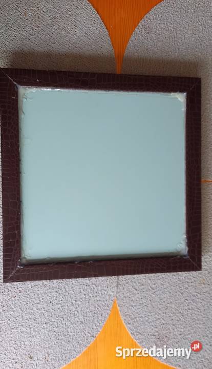 Lustro 36x36 w drewnianej ramie mazowieckie Małkinia Górna sprzedam