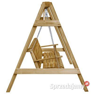 vidaXL Huśtawka ogrodowa impregnowane drewno