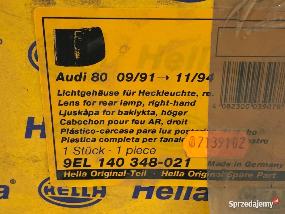 Lampa Tylna Prawa Zewnętrzna Audi 80 B4 Sedan Lampy tylne świętokrzyskie