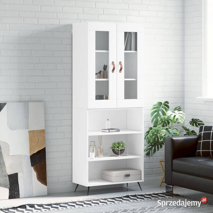 Witrynka biała 695x34x180 materiał Kredensy i witryny Warszawa