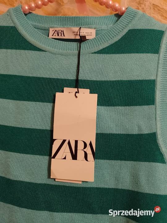 38M ZARA Krótka Bluzka dzianinowa z Madrytu NOWA Kraków