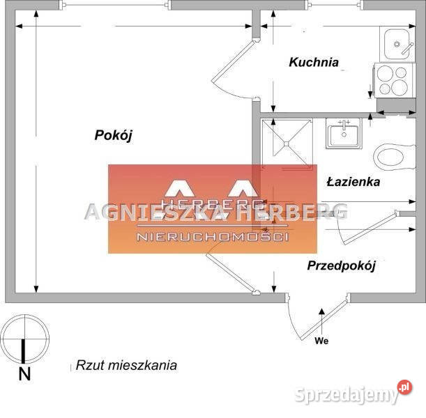 Mieszkanie 28m2 1pokojowe Łódź blok