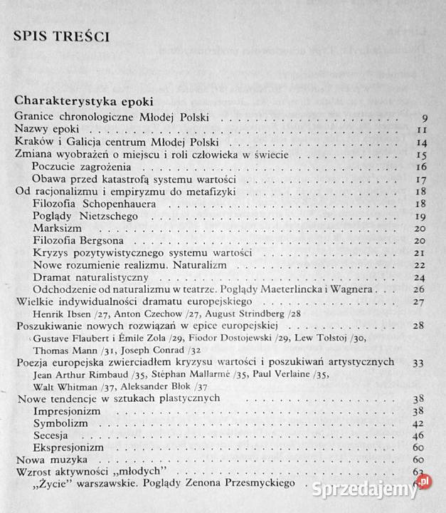 Młoda polska Literatura kl 3 szkoły średniej miękka Chełm