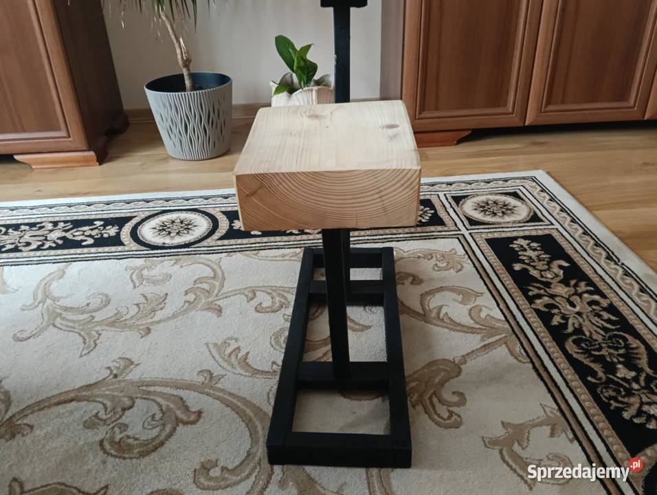 Kwietnikstojak w stylu LOFT podwójny drewniany sprzedam