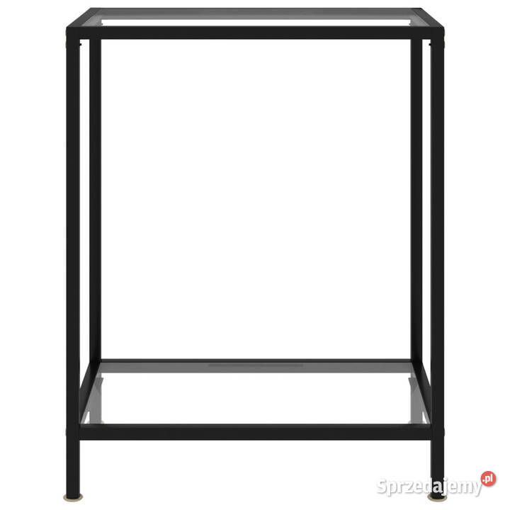 Stolik konsolowy przezroczysty 60x35x75 szkło mazowieckie Warszawa