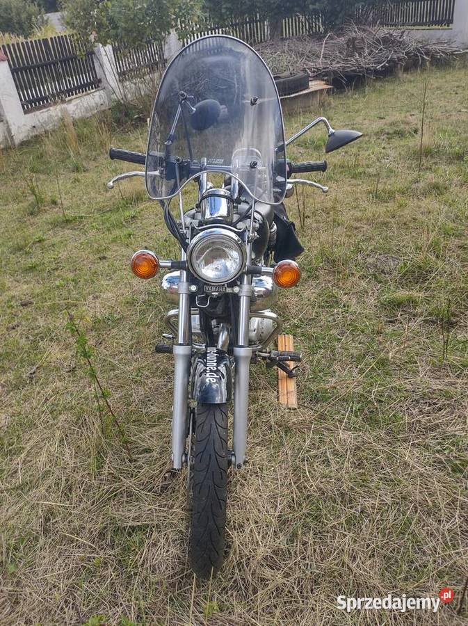 Yamaha virago 1 GR Chopper szyba skorzane sakwy sprowadzony Wólka Łękawska