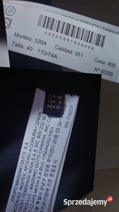 Massimo Dutti spódnica z lnem rozmiar 3840 Długość Midi Lublin