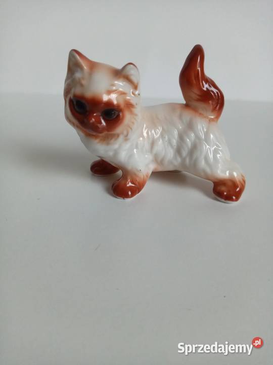 Figurka Kota Kot pierski Porcelanowy Kraków