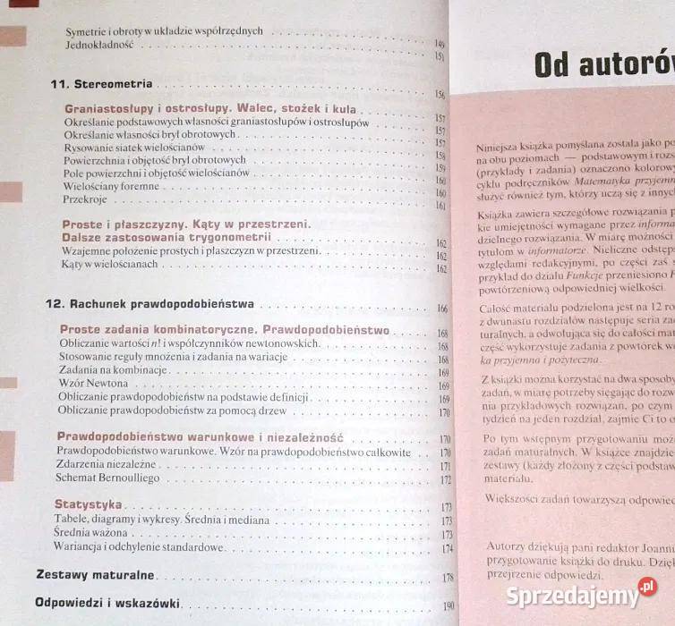 Matematyka przed maturą Przyjemna i pożyteczna Chełm