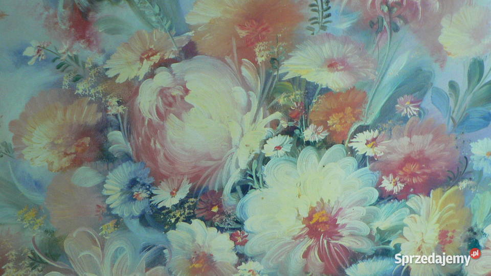 obraz kwiaty martwa natura reprodukcja 110 x 70