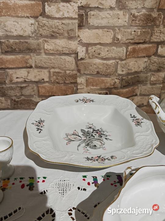 Rosenthal sanssouci Grey rose duży zestaw Sandomierz