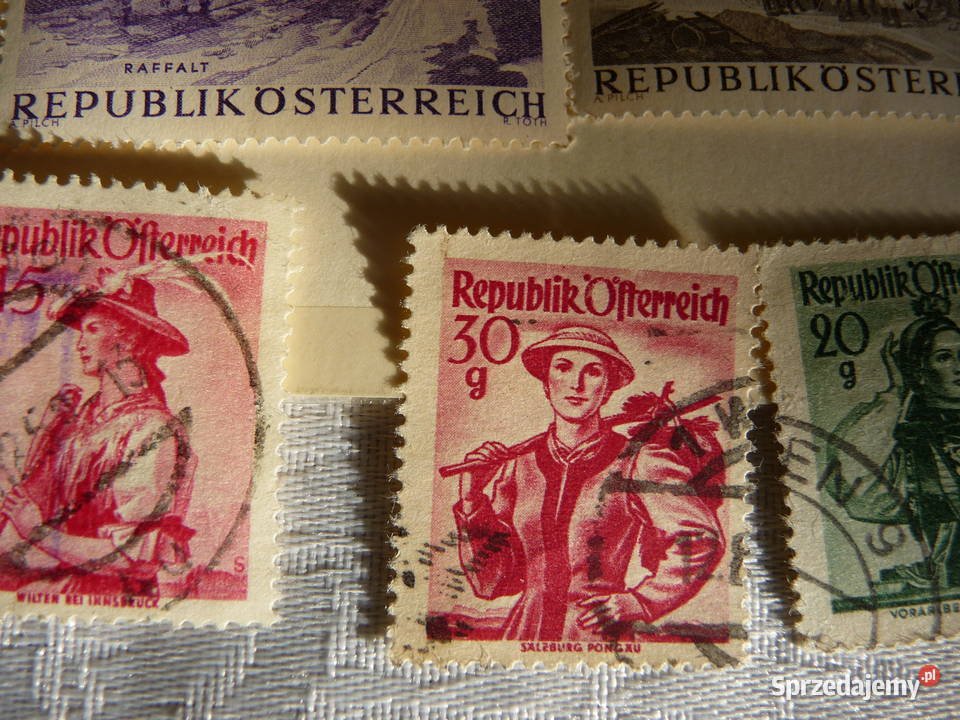 Zestaw starych znaczków AUSTRIA Bukowno sprzedam