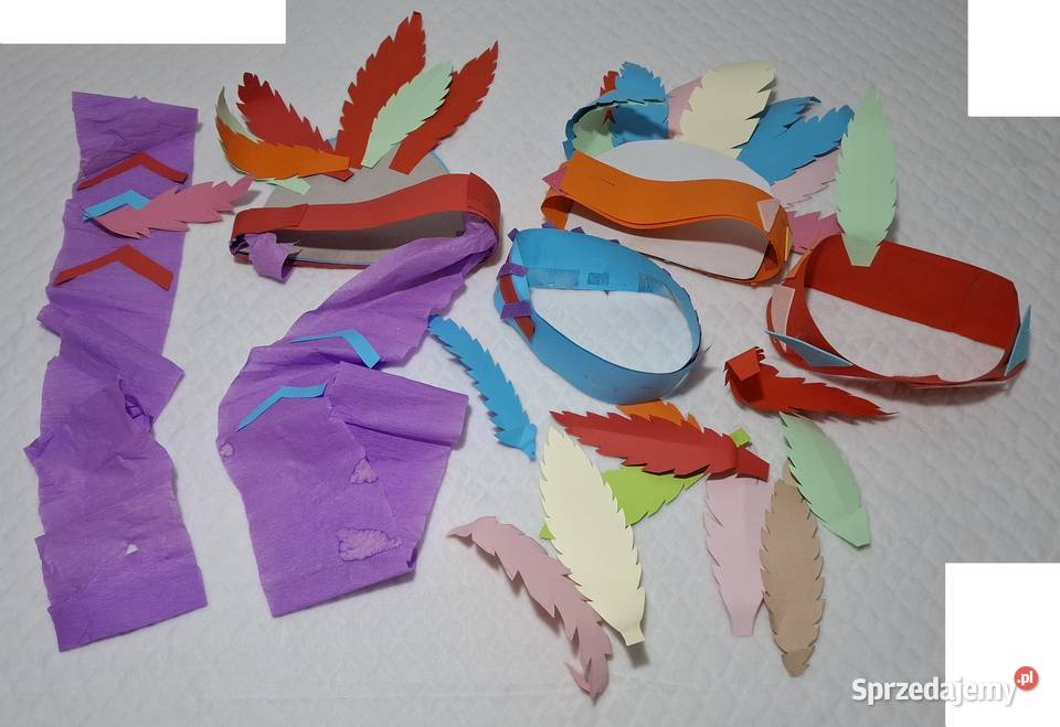 Praca plastyczna zabawa w Indian zestaw kostium śląskie Czeladź