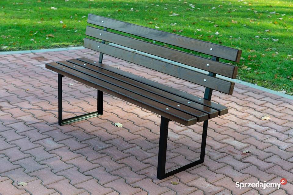 Ławka ogrodowa z oparciem stalowa miejska Tylicz sprzedam