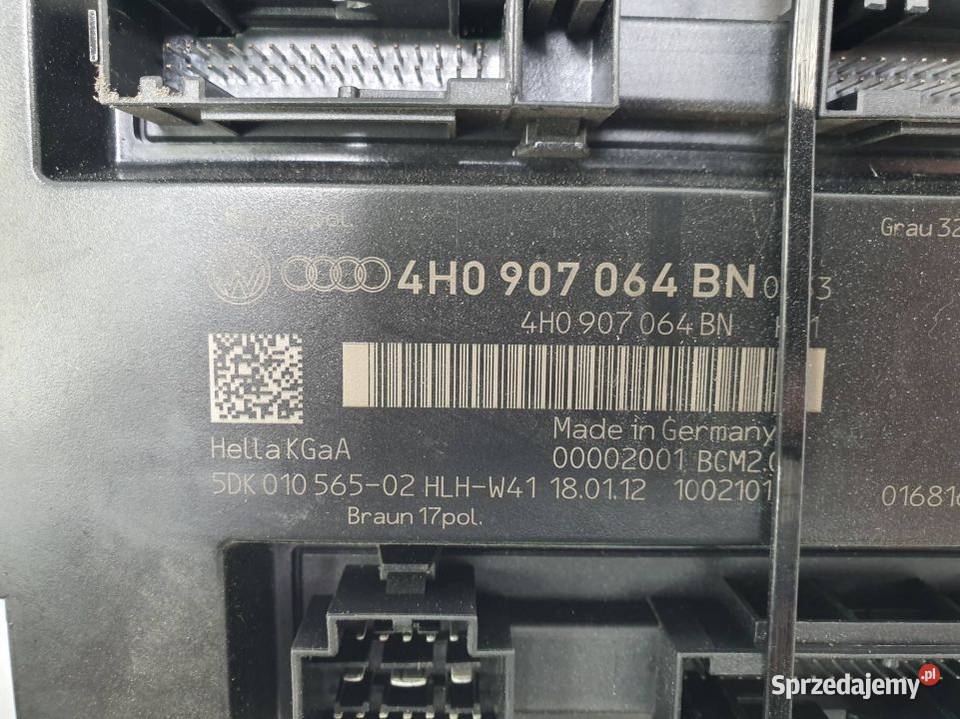 MODUŁ AUDI A8 D4 4H0907064BN BCM Części samochodowe kujawsko-pomorskie Lipno