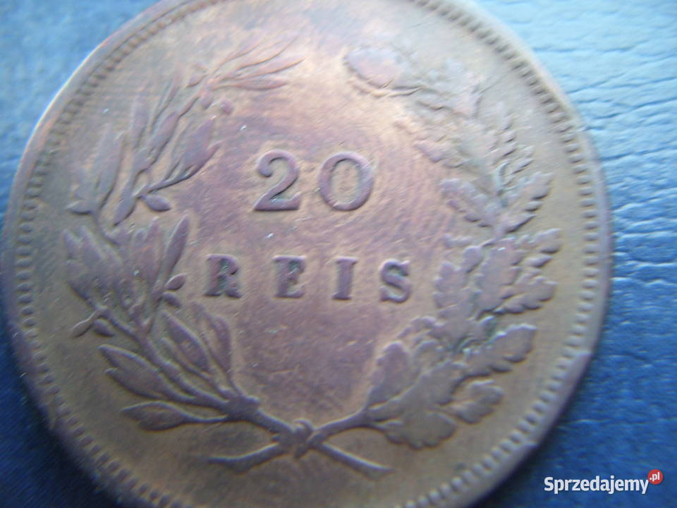 Stare monety 20 real 1891 Portugalia 2 podkarpackie