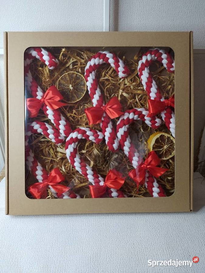 Makrama laski lizaki choinkowe świąteczne wielokolorowy Sędziszów Małopolski