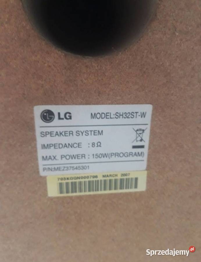 Głośniki lg tuba Suchedniów
