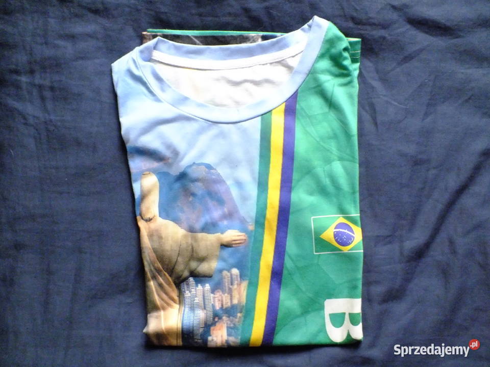 Sprzedam męską koszulkę z napisem Brazil mało co Gdańsk