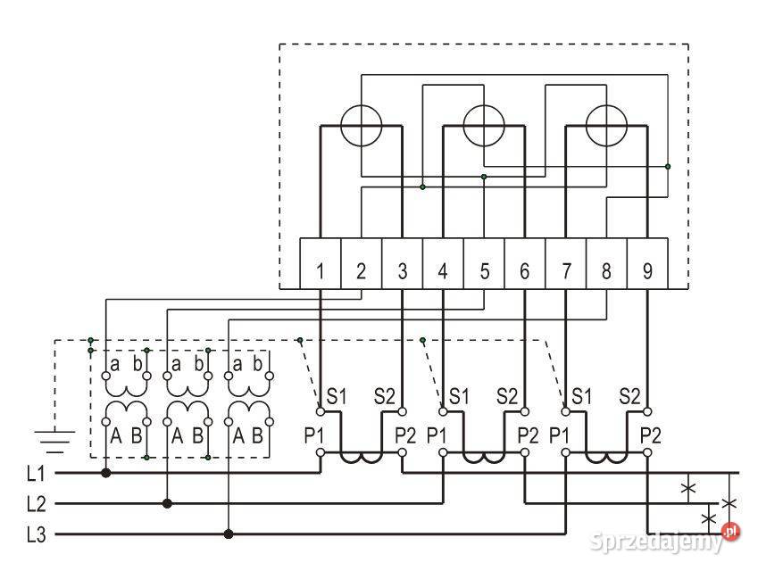 LICZNIK MANUAL 3 FAZOWY ENERGII PEFAL C52d 230V Tarnowskie Góry