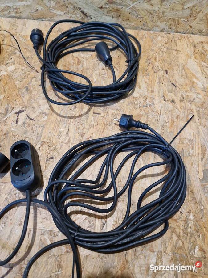 Przedłużacz podwójny z uziemieniem 10 m czarny Głogowa