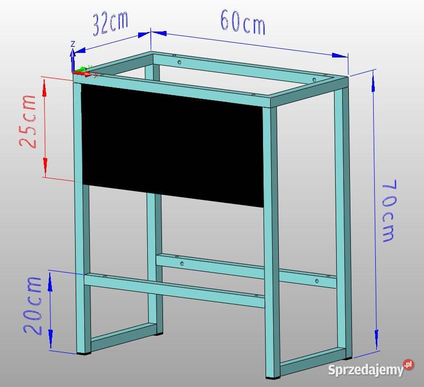 Konsola łazienkowa stelaż pod umywalkę umywalka