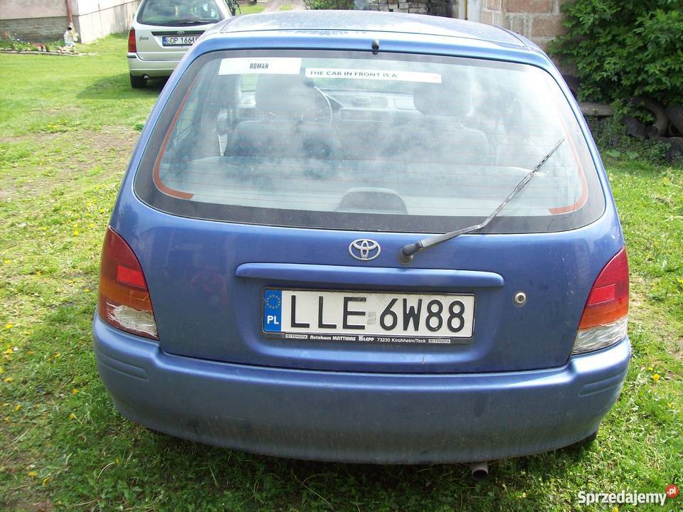 TOYOTA STARLET IV niebieski lubelskie Antoniów sprzedam