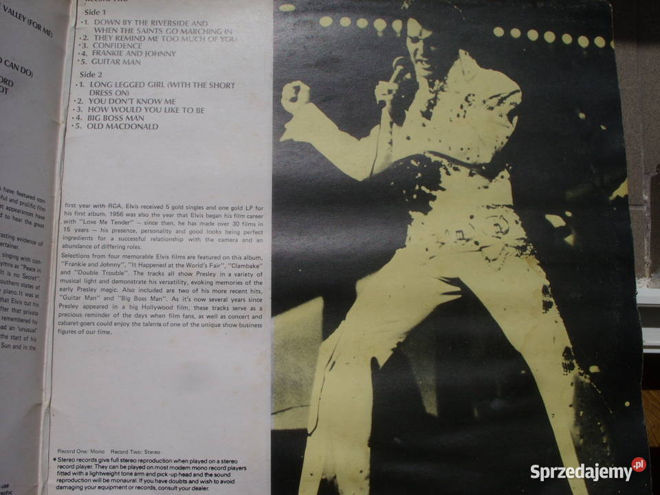 WINYL LP ROCK THE ELVIS PRESLEY COLLECTION 2 LP rock Wołów
