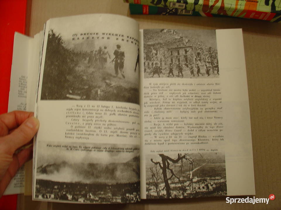Wańkowicz M Bitwa o Monte Cassino Tom IIII kpl Poradniki, albumy i reportaże łódzkie Łódź